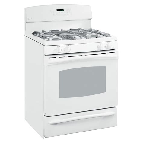 ge profile gas stove white